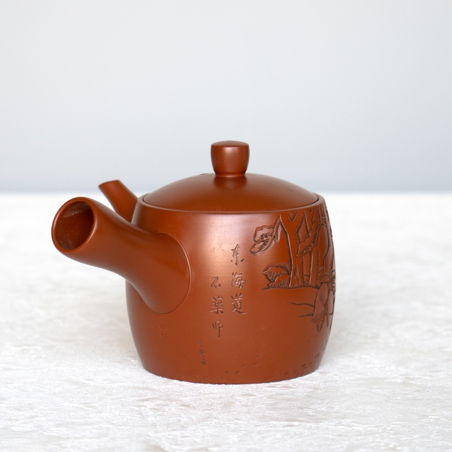 【古道具】急須　錫製　島村謹製　レトロ　古美術　茶道具　一点物 古道具】急須 錫製 島村謹製 レトロ 古美術 茶道具 一点物