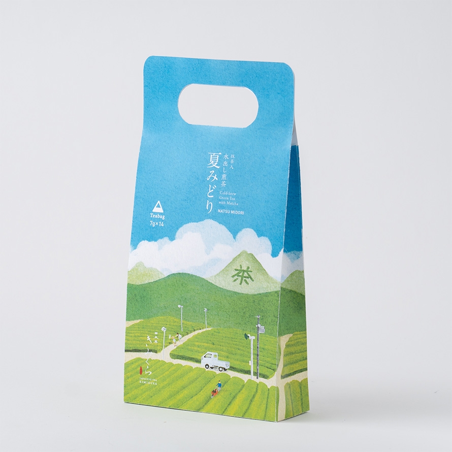 夏みどり】抹茶入水出し煎茶ティーバッグ プチギフト｜きみくら