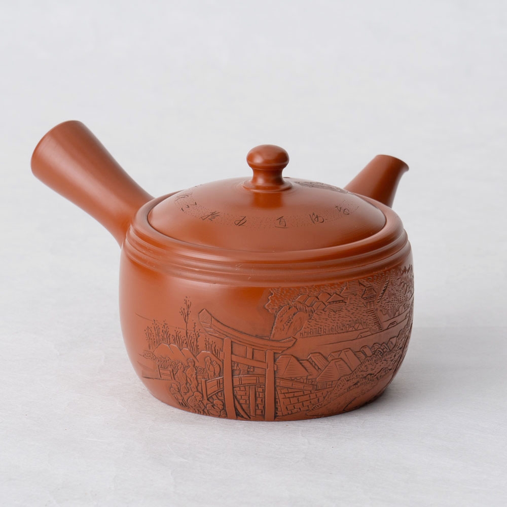 K853 非売品 国技館 相撲 急須 湯のみ 茶道具 常滑急須 [舜園] 東海道五十三次 藤沢｜きみくらオンラインショップ