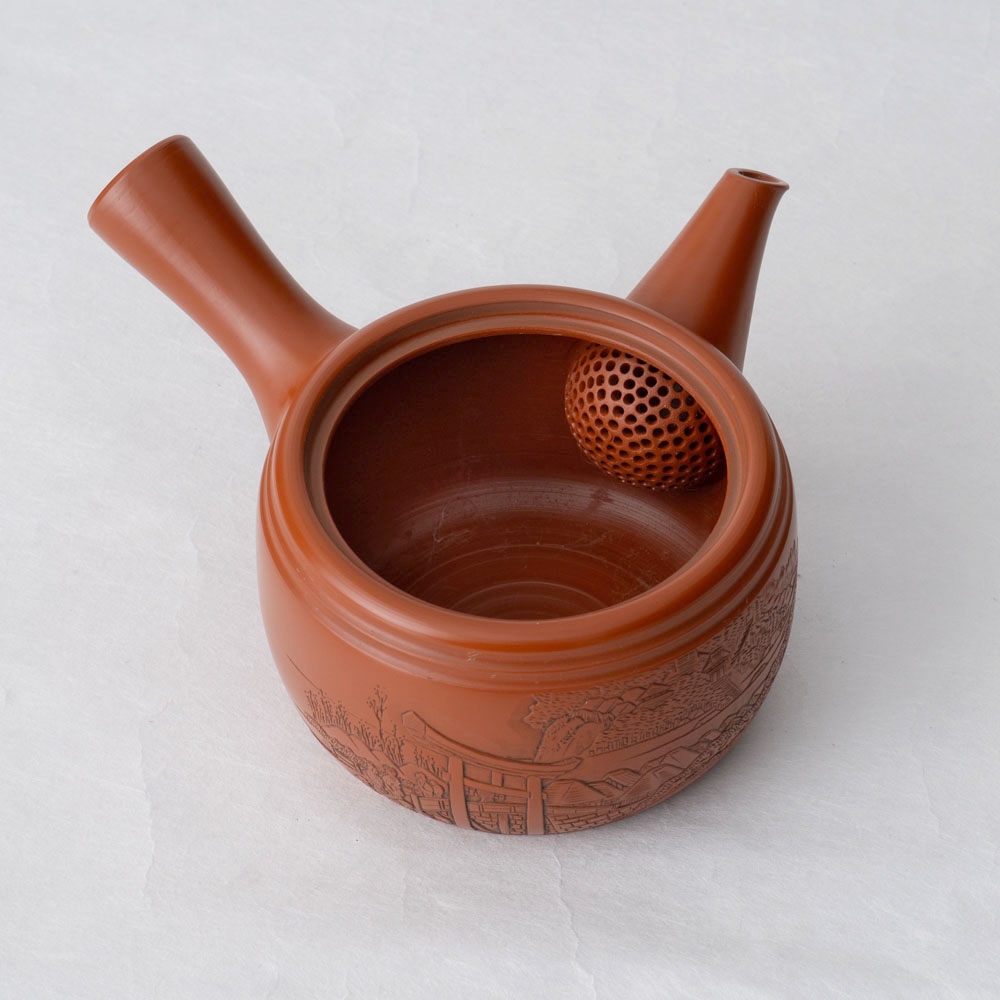 K853 非売品 国技館 相撲 急須 湯のみ 茶道具 常滑急須 [舜園] 東海道五十三次 藤沢｜きみくらオンラインショップ